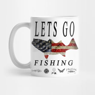 Lets go fishing American flag style Mug